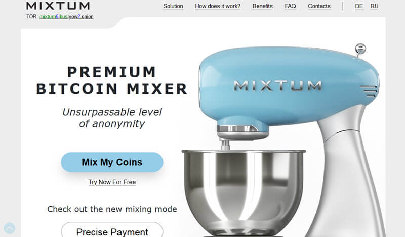 mixtum bitcoin mixing service